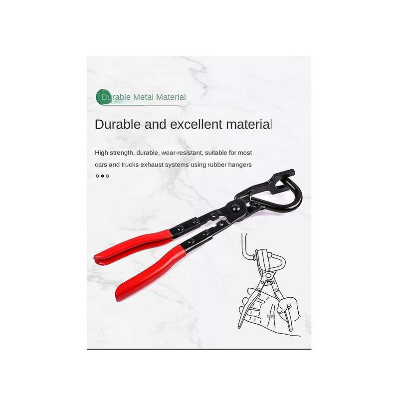 Car Exhaust Rubber Pad Pliers Exhaust Hanger Removal Puller Heavy Duty Exhaust Pipe Rubber Gasket R