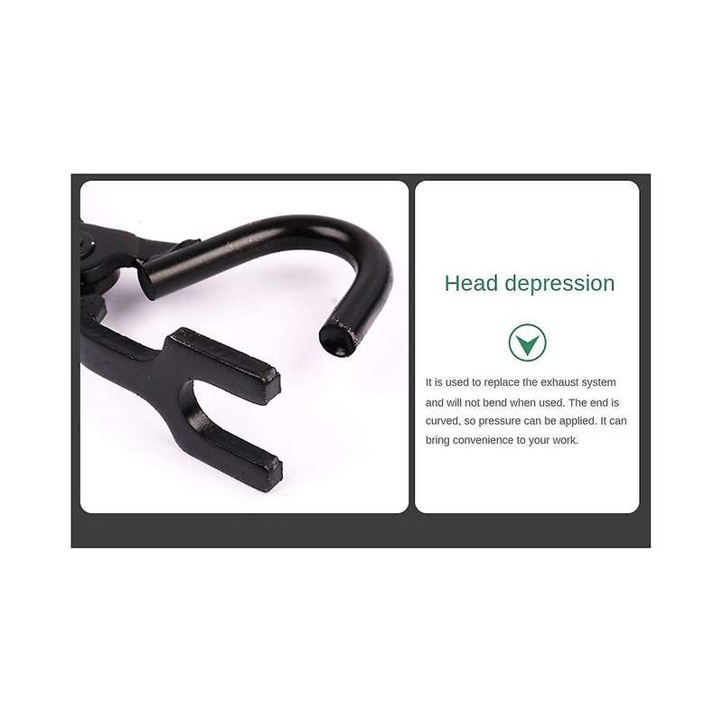 Car Exhaust Rubber Pad Pliers Exhaust Hanger Removal Puller Heavy Duty Exhaust Pipe Rubber Gasket R