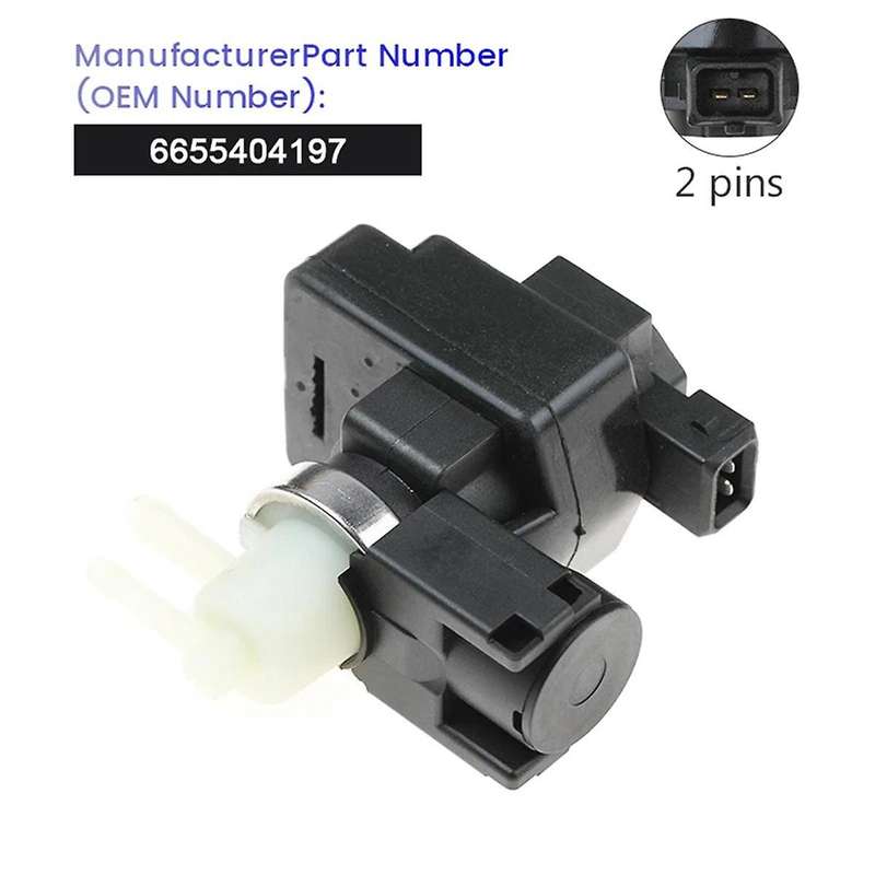 Car Exhaust Valve Turbocharged Solenoid Valve 66554-04197 6645400097 for ACTYON 2011-2015 6655404197