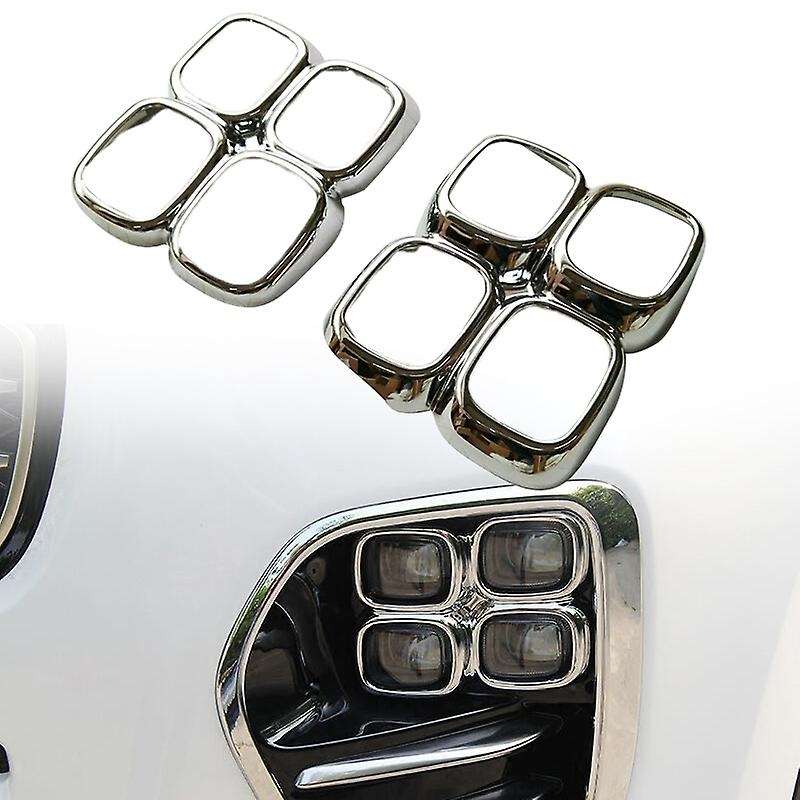 Car Exterior Decoration Front Fog Light Cover Trim Bezel Garnish 4-Hole Fog Lamp Cover for KX5 2017-