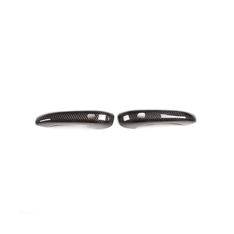Car Exterior Door Handle Cover Trim Accessories Dry Carbon Fiber for 2012-2018 718 2016-2019, with H