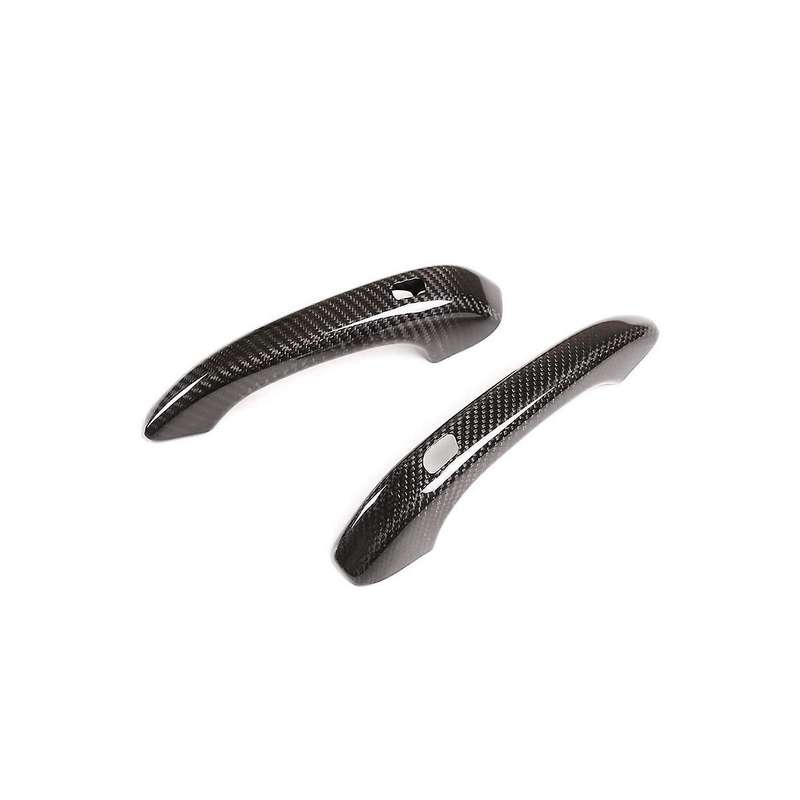 Car Exterior Door Handle Cover Trim Accessories Dry Carbon Fiber for 2012-2018 718 2016-2019, with H