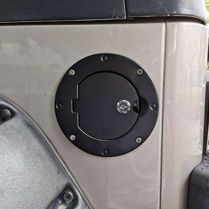 Car Exterior Fuel Tank Cap with Lock for JT 1997-2006 Oil Gas Aluminum Alloy Cover Accessories