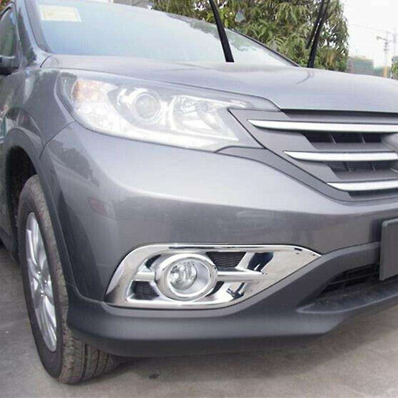 Car Exterior Fog Light Cover Front Bright Chrome Fog Light Frame Trim for -V 2012-2014