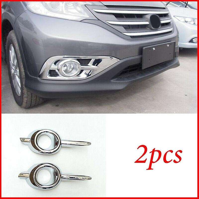 Car Exterior Fog Light Cover Front Bright Chrome Fog Light Frame Trim for -V 2012-2014