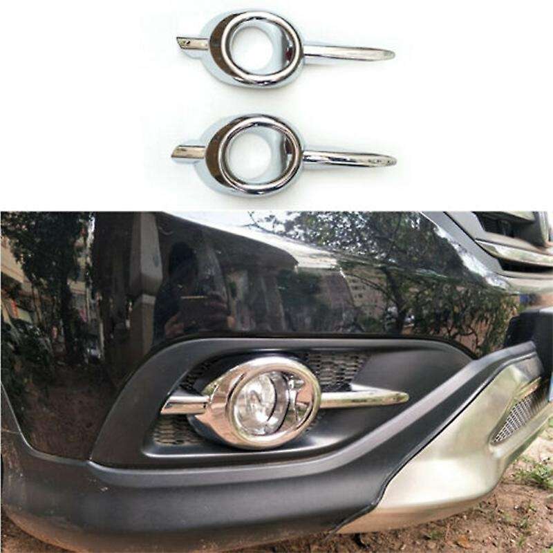 Car Exterior Fog Light Cover Front Bright Chrome Fog Light Frame Trim for -V 2012-2014