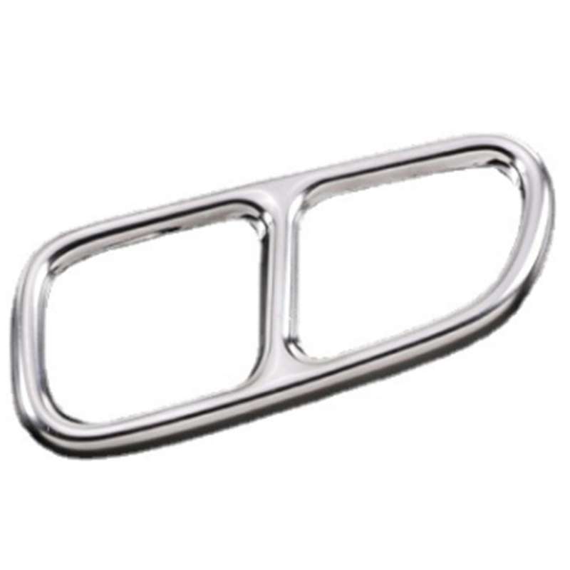 Car Exterior Exhaust Pipe Muffler Cover,Stainless Steel Rear Bumper Cylinder Exhaust Pipe Cover for