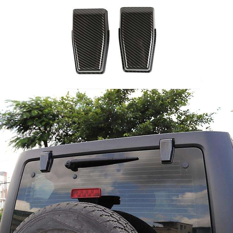 Car Exterior Liftgate Rear Door Window Glass Hinge Cover Decoration Stickers for JK 2008-2019