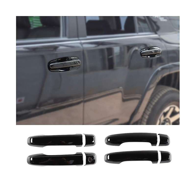 Car Exterior Rear View Mirror Cover Trim + Door Handle Cover Trim for 4Runner 2017-2023 Accessories