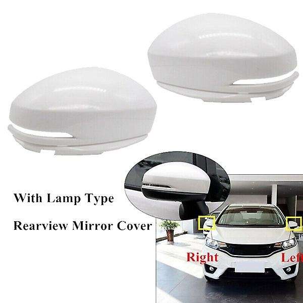 Car Exterior Rearview Door Mirror Cover for Fit Jazz Gk5 2014-2019 Gm6 Side Mirror Housing with Lam