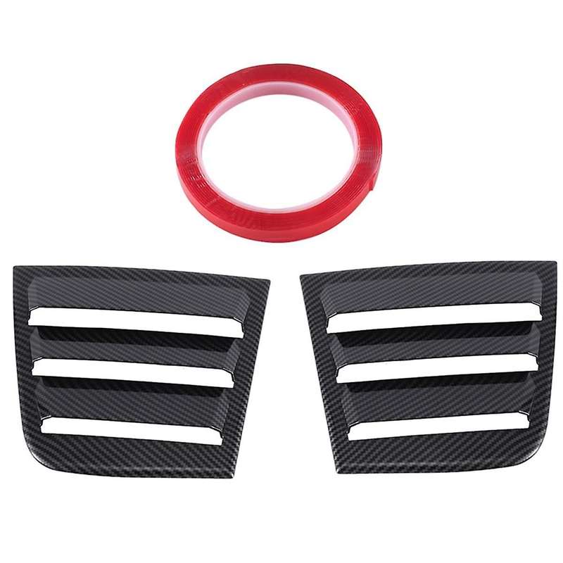 Car Exterior Side Vent Rear Side Window Panel for 2011-2021 Blinds Full Carbon Fiber Pattern
