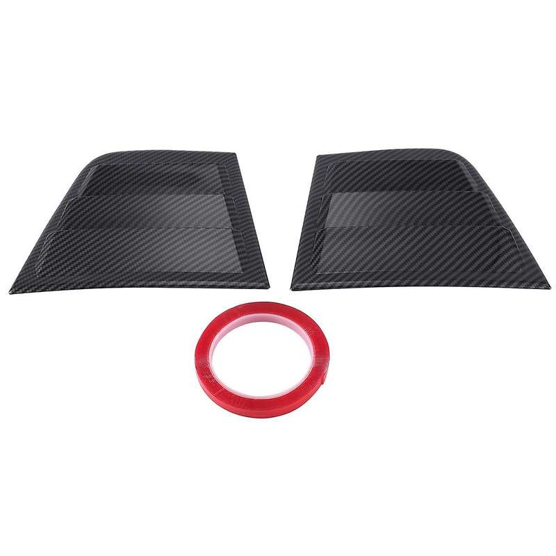 Car Exterior Side Vent Rear Side Window Panel for 2011-2021 Blinds Full Carbon Fiber Pattern