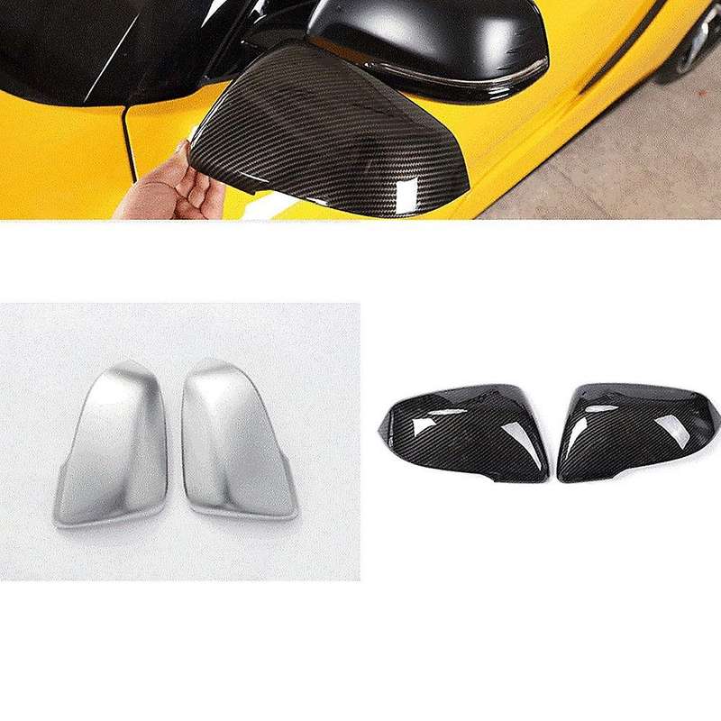 Car Exterior Side Rear View Mirror Casing Protection Cover for 2019-2021(Carbon Fiber)