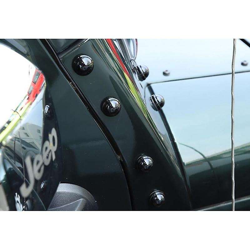 Car External Accessories ABS A-Pillar Bolts Protection Decoration Cover for JK/Plus/BJ40L 2007-2017