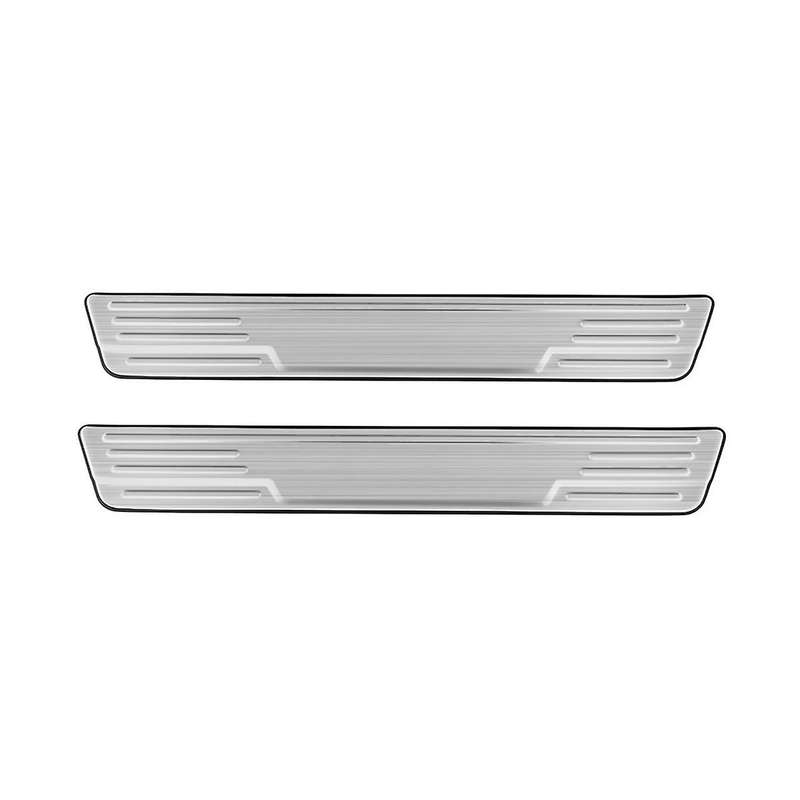 Car Exterior Sill Strip Scuff Plate Guard Pedal Protector Styling Sticker Silver for Sienta 10 Seri