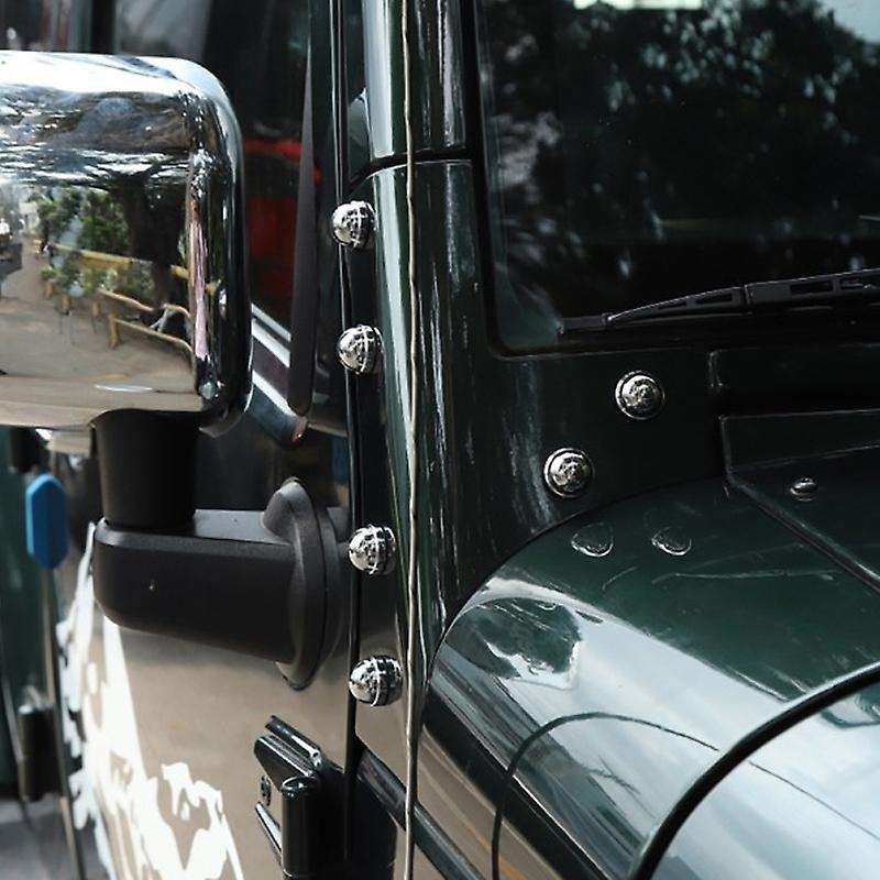 Car External Accessories ABS A-Pillar Bolts Protection Decoration Cover for JK/Plus/BJ40L 2007-2017