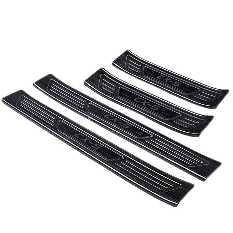 Car External Door Sill Strip Welcome Pedal Protection Sticker Trim Threshold Anti-Skid Plate for -5