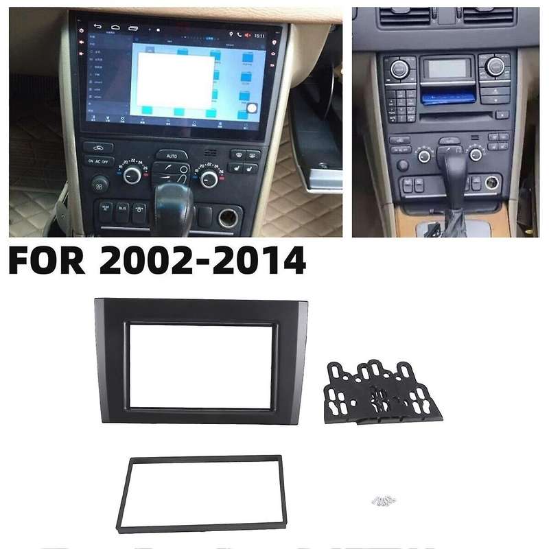 Car Fascia Radio Panel for XC90 2002-2014 Dash Kit Install Facia Console Bezel