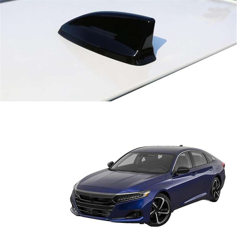 Car Fin Antenna Cover Trim for Accord 2018-2022 Accessories, Exterior Car Fin Aerial Cover Black