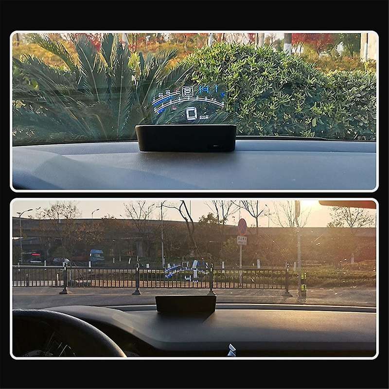 Car Flat Monitor Obdii Euobd 5.5inch Windshield Projector Hud Display Water Temperature Change Remin