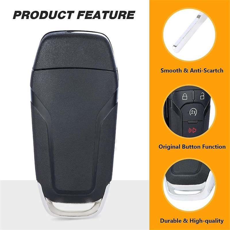 Car Flip Remote Key 4 Button Smart Key 902MHz N5F-A08TDA 49 Chip for F250 F450 F550