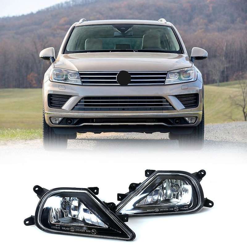 Car Fog Lamp Front Bumper Fog Light Lamp with Bulbs Left+Right for 2016 2017 2018 7P6941699G 7P69417