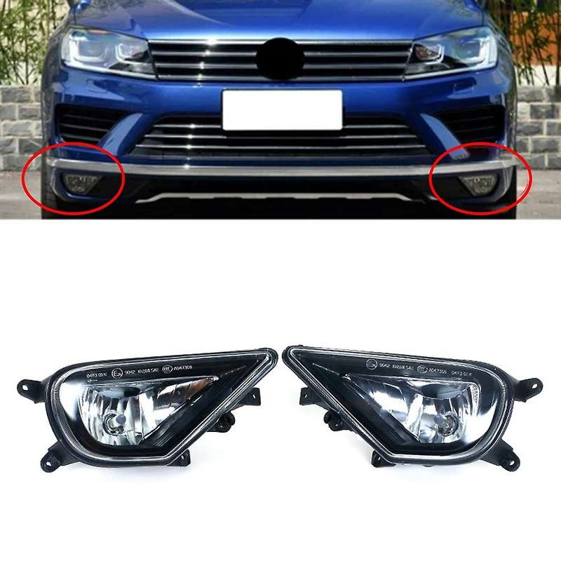 Car Fog Lamp Front Bumper Fog Light Lamp with Bulbs Left+Right for 2016 2017 2018 7P6941699G 7P69417