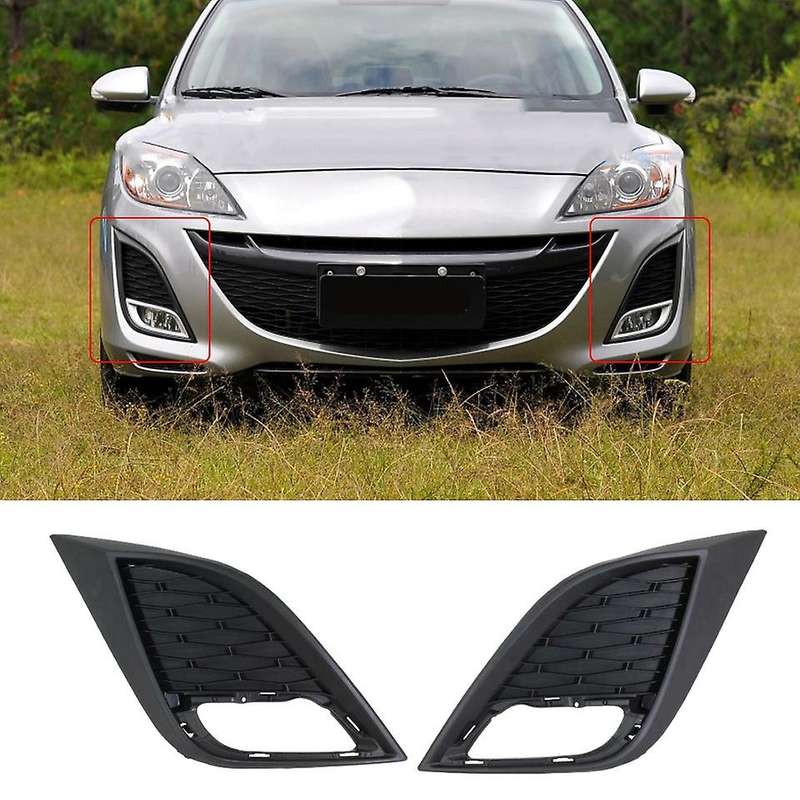 Car Fog Light Cover Front Bumper Lower Grille Garnish Trim for 3 2009-2013