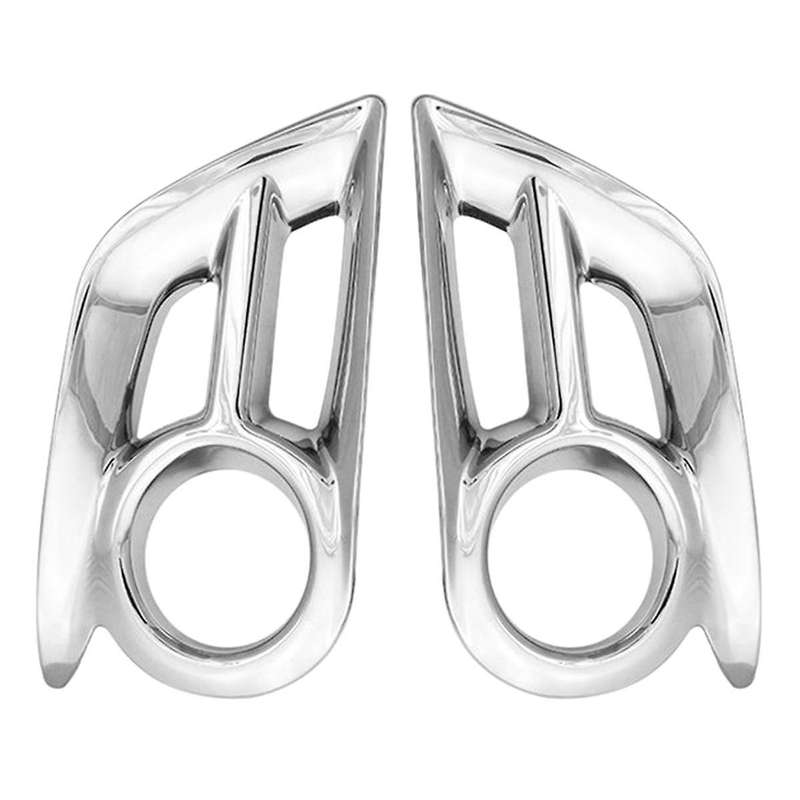 Car Fog Lampshades Car Abs Chrome Accessories Plated Fog Lamp Cover Trim Paste Style for 2011-2013