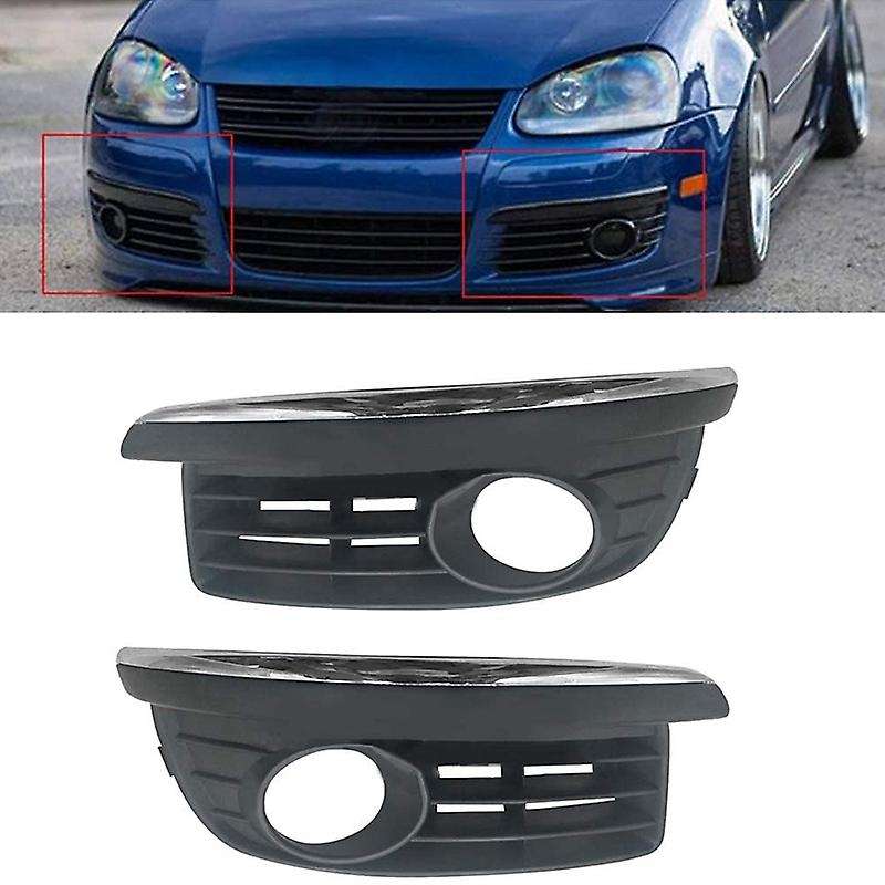 Car Fog Light Cover Vent Car Grille Auto Front Bumper Driving Lamp Cover for- MK5 Sedan 2006-2009