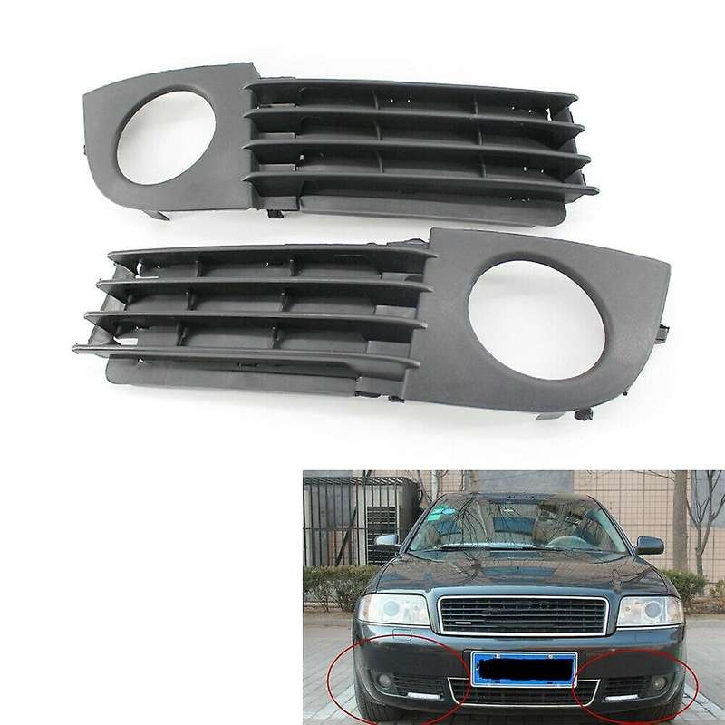 Car Fog Light Lamp Cover Bumper Grill Fit for - A6 C5 2002-2005