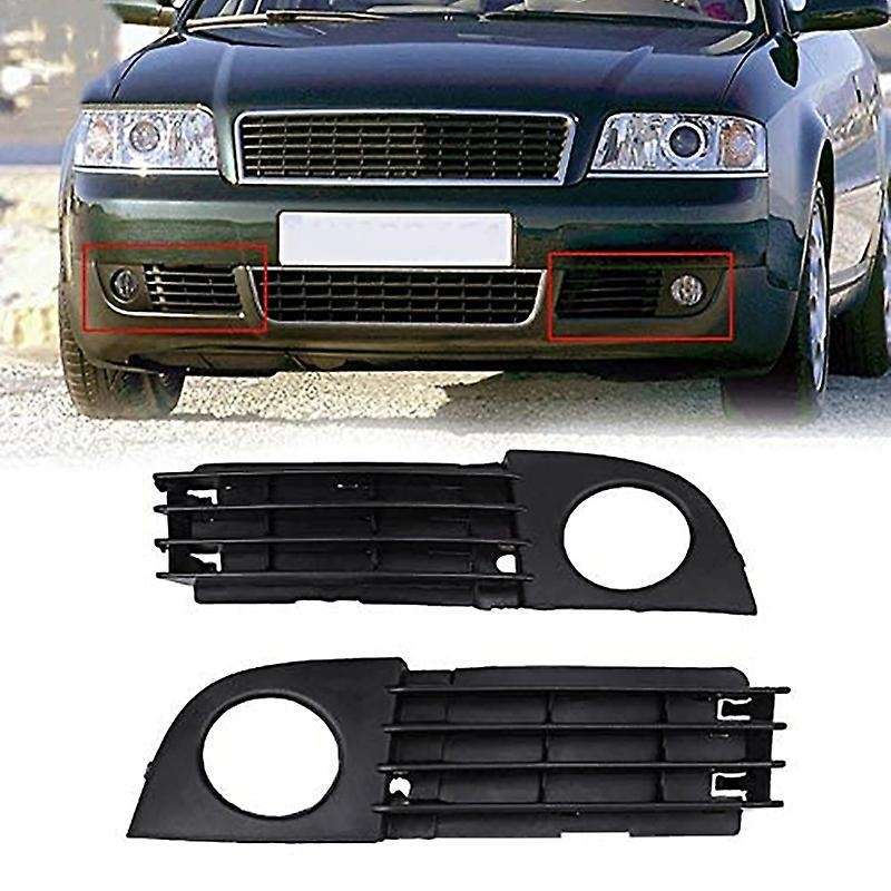 Car Fog Light Lamp Cover Bumper Grill Fit for - A6 C5 2002-2005