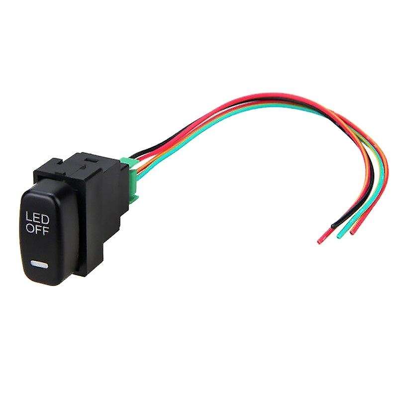 Car Fog Light Switch Daytime Running Light Switch with Blue Light for Asx