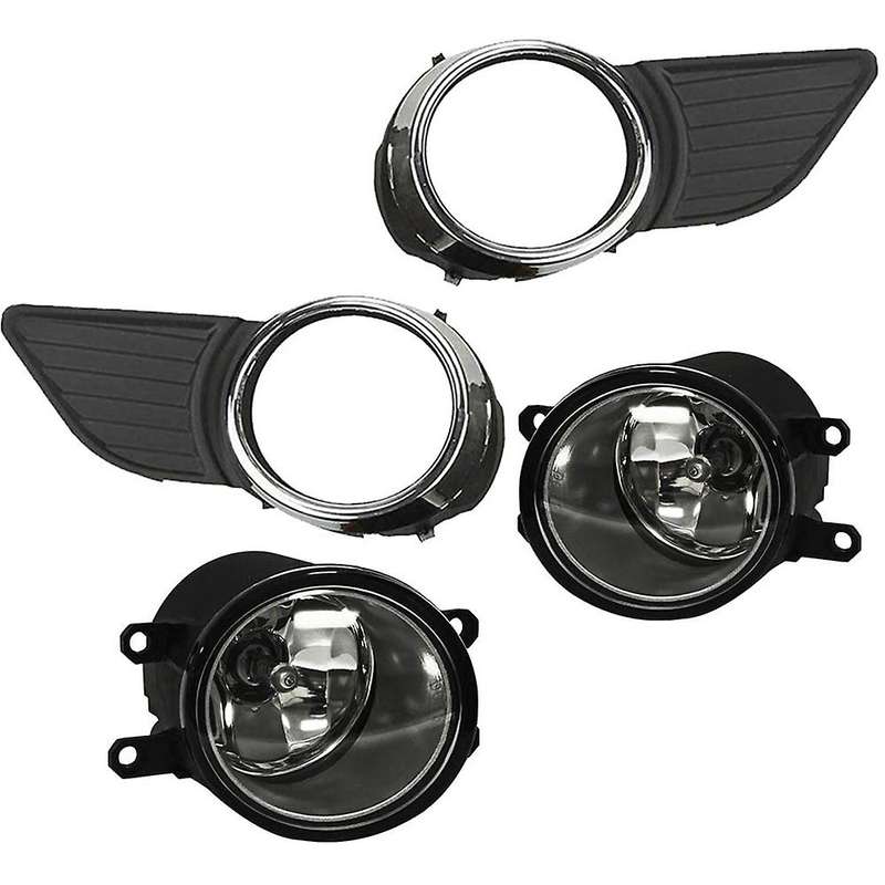 Car Fog Light Lamp Replacement for Sienna 2011-2017 Front Bumper Fog Lamp Frame Cover Kit,5212808030