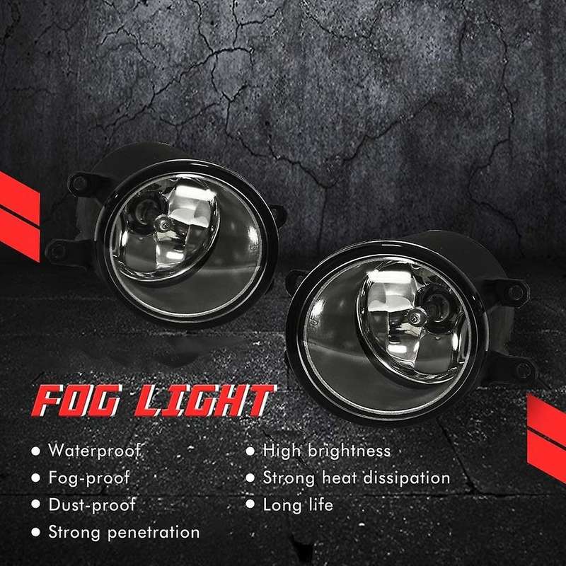 Car Fog Light Lamp Replacement for Sienna 2011-2017 Front Bumper Fog Lamp Frame Cover Kit,5212808030