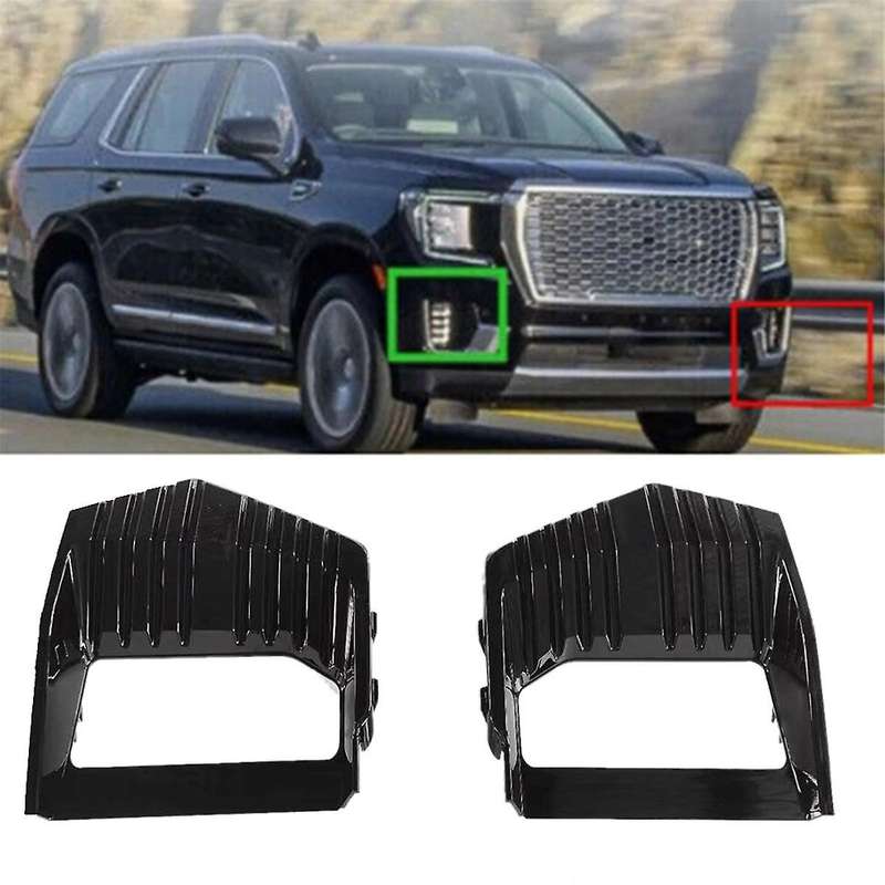 Car Fog Light Trim Lamp Bezel Front Bumper Fog Light Grille Covers for / Xl 2021-2023 84882376 84882