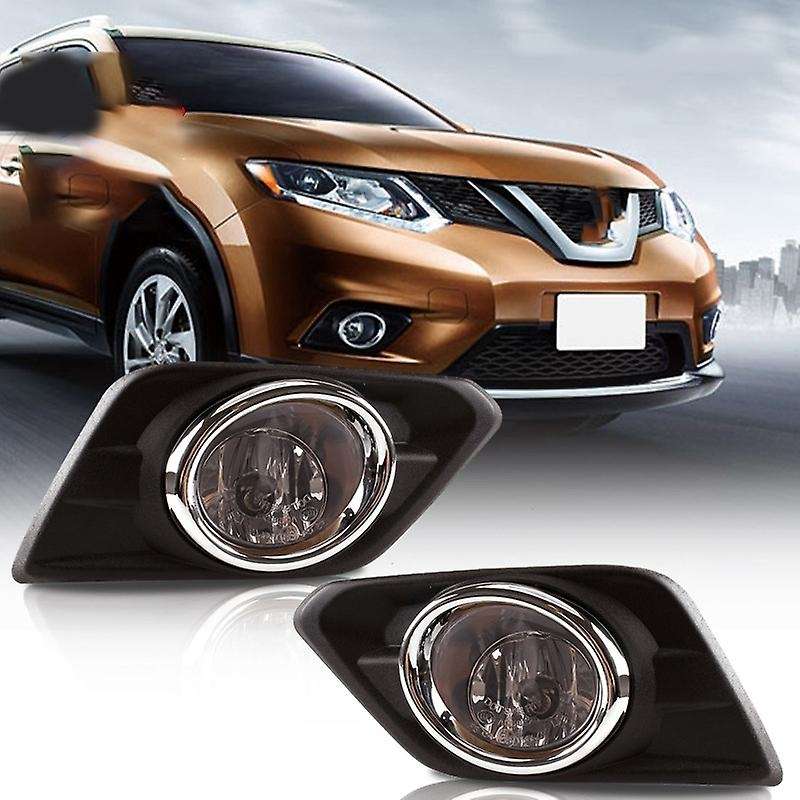 Car Fog Lights LED Fog Light Headlight Switch Harness Cover Fog Lamp Assembly Frame Grilles for 2014