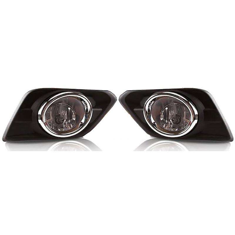 Car Fog Lights LED Fog Light Headlight Switch Harness Cover Fog Lamp Assembly Frame Grilles for 2014