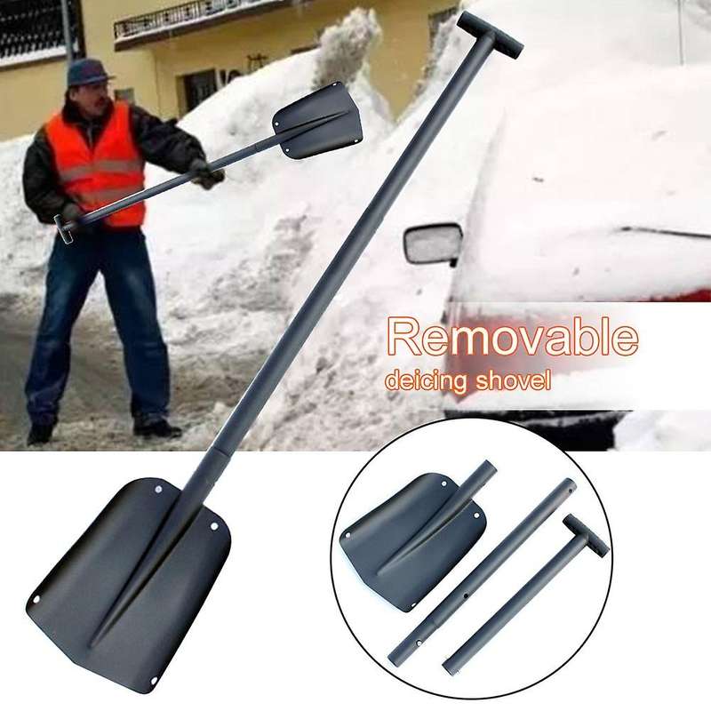 Car Foldable Multifunctional Shovel Camping Snow Shovel Snow Shovel Iron Handle