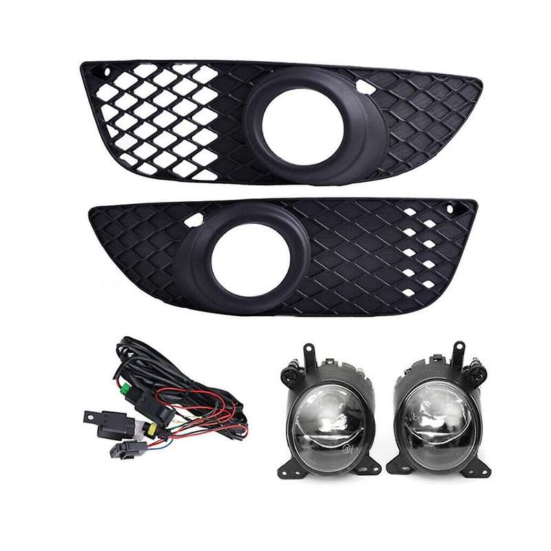 Car Fog Lights Led Drl Headlight Fog Light Headlights Foglights Covers Frame Grille for 2008-2014