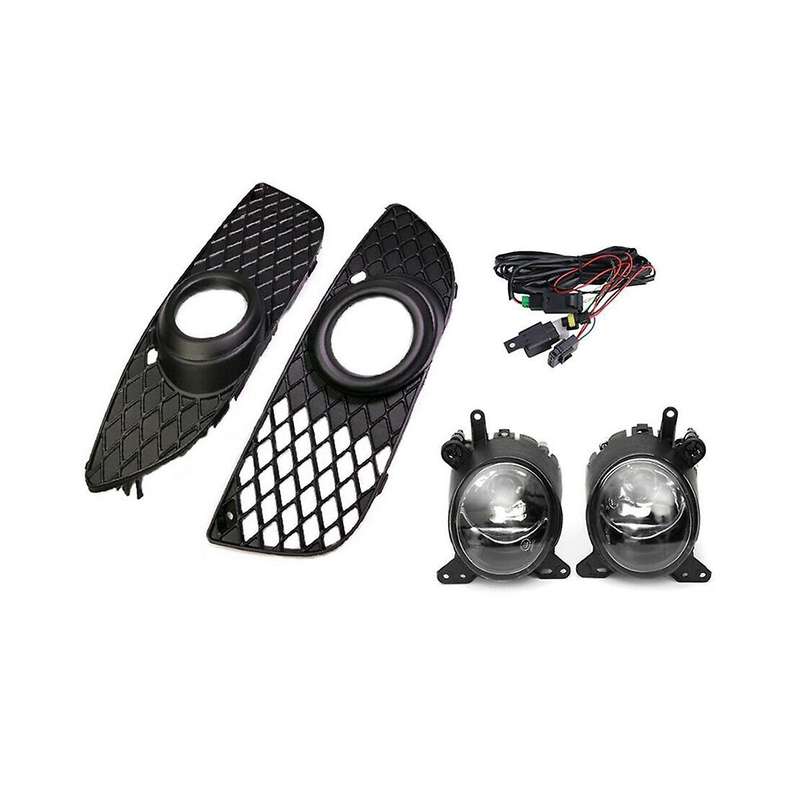Car Fog Lights Led Drl Headlight Fog Light Headlights Foglights Covers Frame Grille for 2008-2014