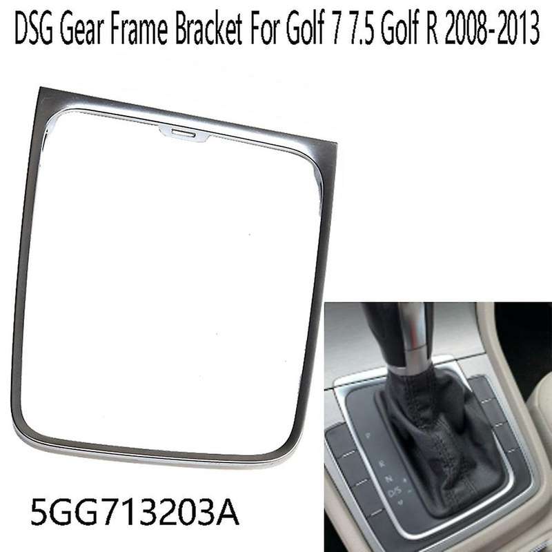 Car Frame Bracket Circle AT Stick Shift Knob Frame Trim 5GG713203A for Golf 7 7.5 Golf R 2008-2013