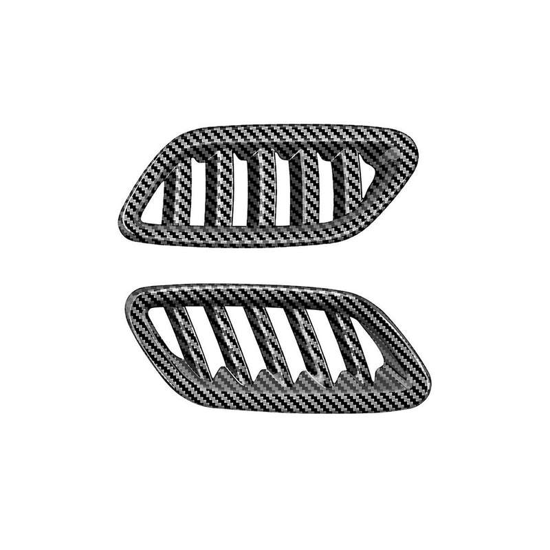 Car Front Air Vent Dashboard A/C Outlet Frame Cover Trim for 2024+ Carbon Fiber Pattern