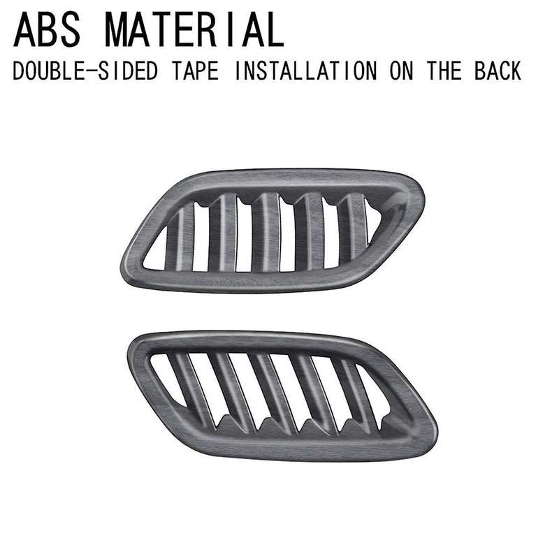 Car Front Air Vent Dashboard A/C Outlet Frame Cover Trim for 2024+ Wood Grain