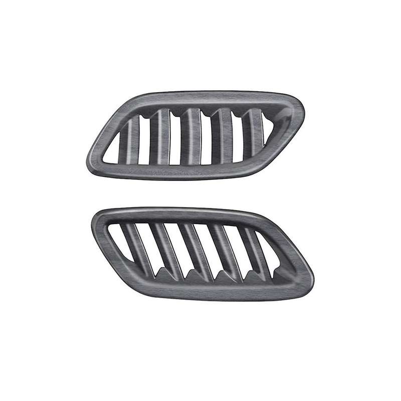 Car Front Air Vent Dashboard A/C Outlet Frame Cover Trim for 2024+ Wood Grain