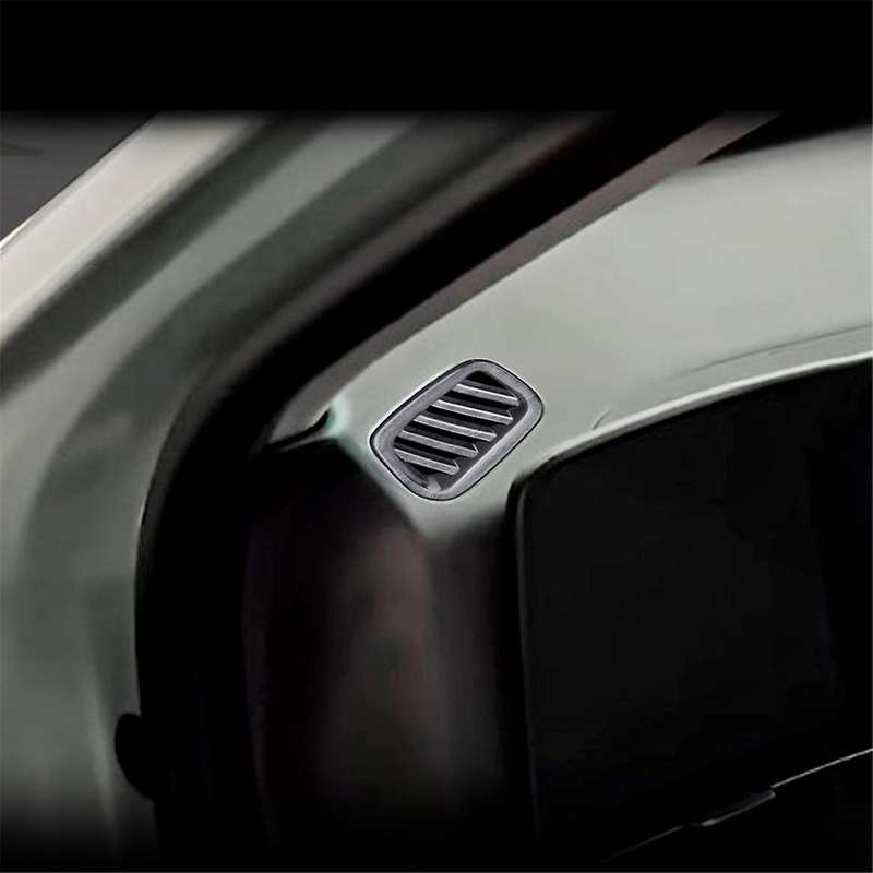 Car Front Air Vent Dashboard A/C Outlet Frame Cover Trim for 2024+ Wood Grain