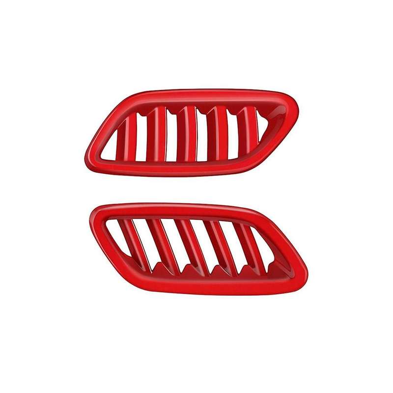 Car Front Air Vent Dashboard A/C Outlet Frame Cover Trim for 2024+ Red