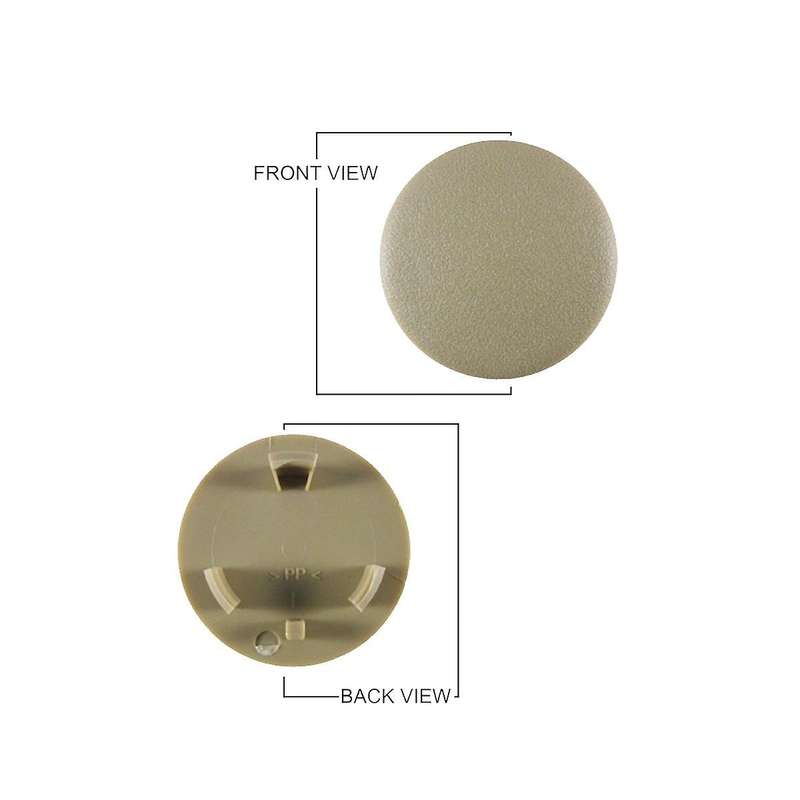 Car Front Armrest Cover Screw Cover Decorative for Land Range Sport Lr3 Lr4 Hji500090pvj Beige
