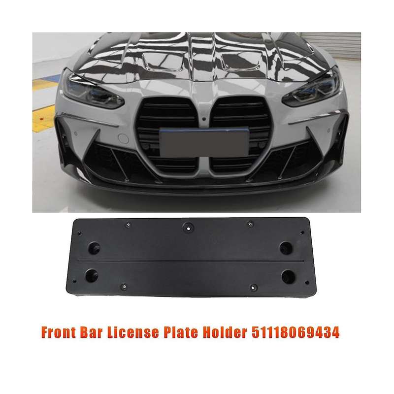 Car Front Bar License Plate Holder 51118069434 for 3 4 Series G80 G81 M3 G82 G83 2020-2022 51 11 8 0