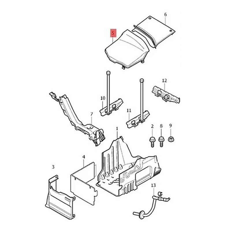 Car Front Battery Box Cover 31402984 31265957 for S80 XC60 XC70 S60 V70 2007-2016 Battery Vasing Out